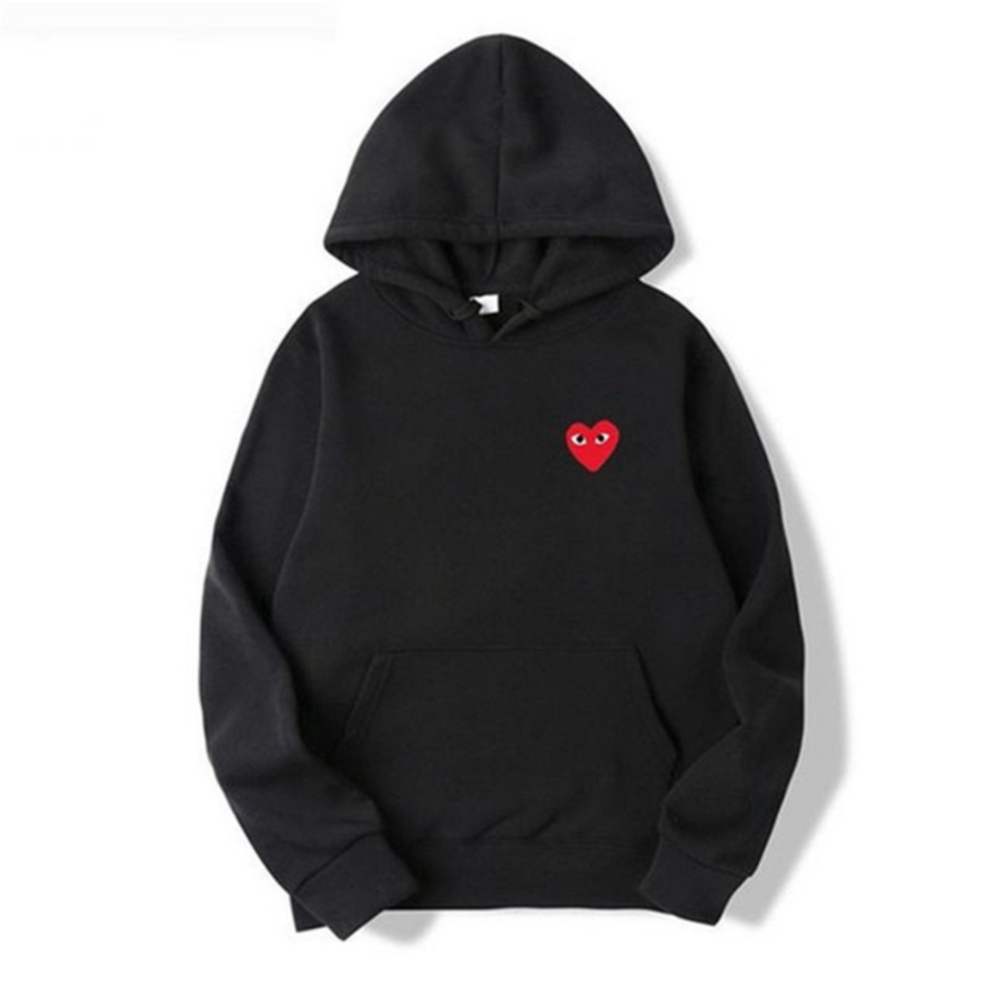 Sweat à Capuche avec Détail de Cœur Brodé – Style Minimaliste Unisexe