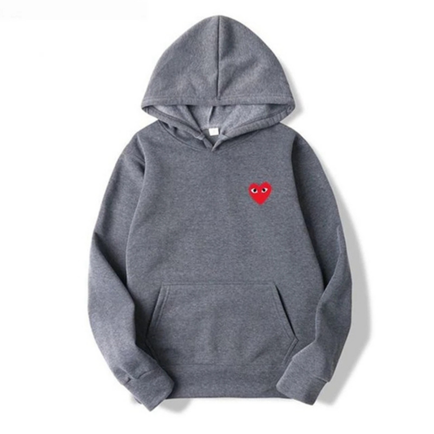 Sweat à Capuche avec Détail de Cœur Brodé – Style Minimaliste Unisexe