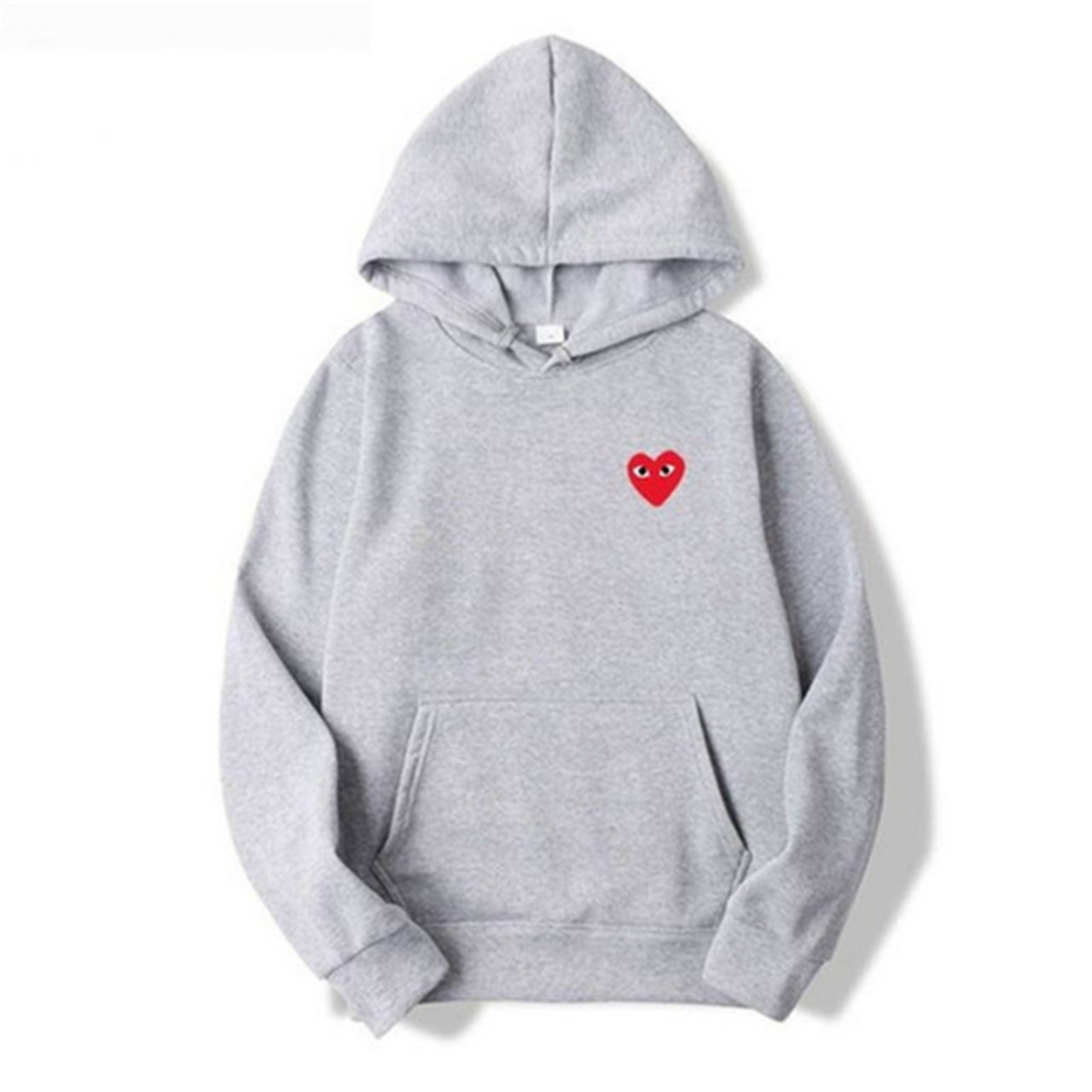 Sweat à Capuche avec Détail de Cœur Brodé – Style Minimaliste Unisexe