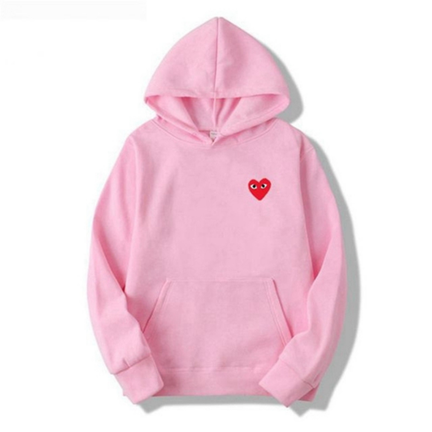 Sweat à Capuche avec Détail de Cœur Brodé – Style Minimaliste Unisexe