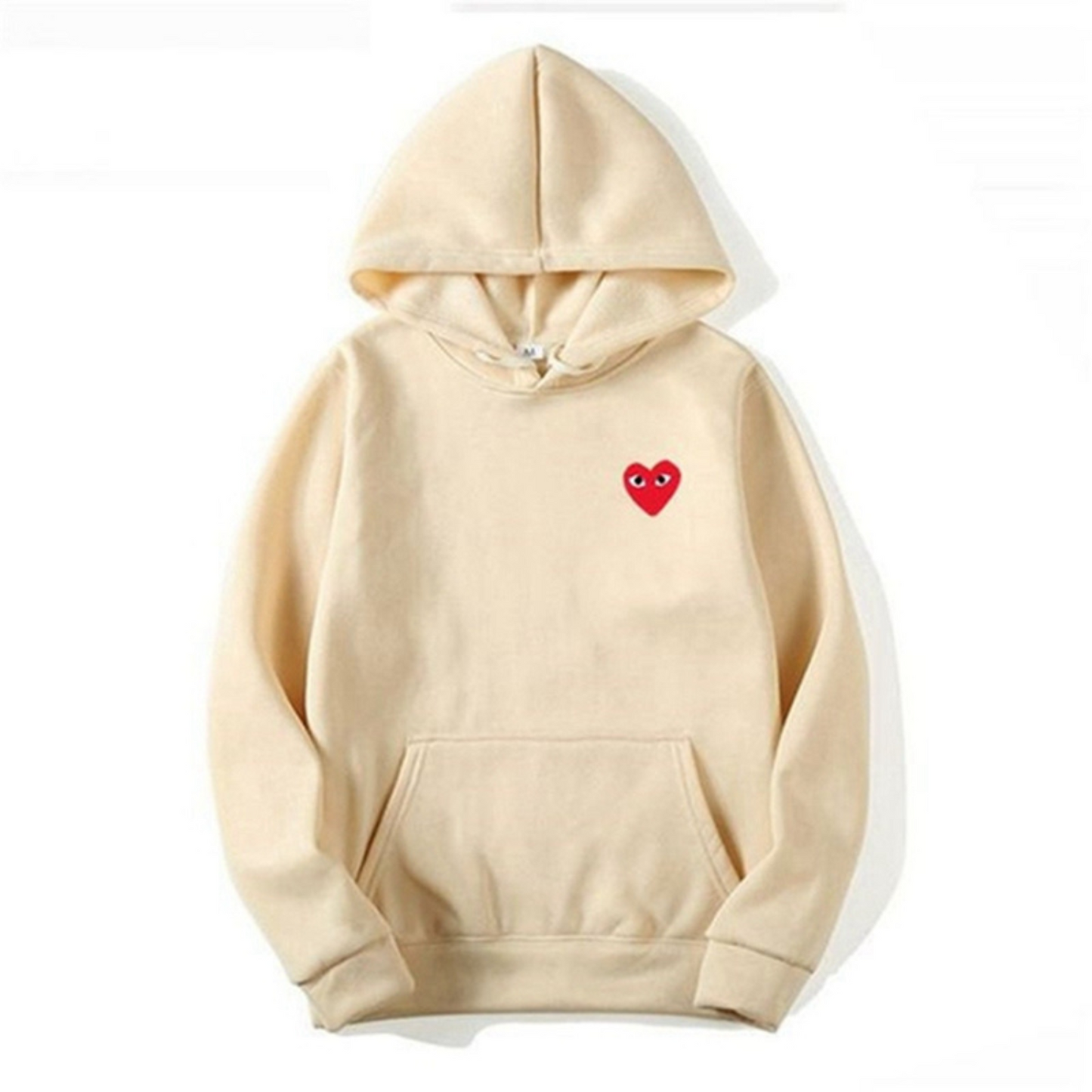 Sweat à Capuche avec Détail de Cœur Brodé – Style Minimaliste Unisexe