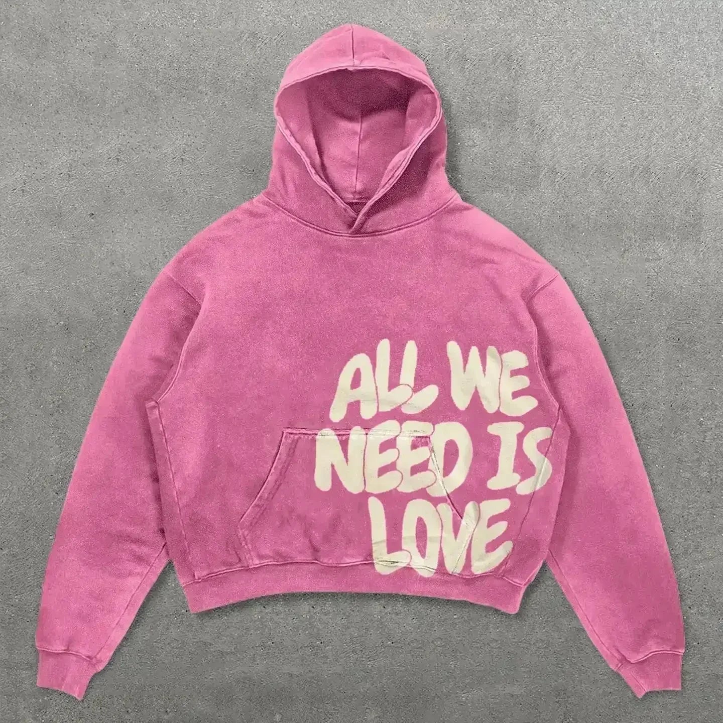 Hoodie Statement “BLANK” – Sweat Oversize Unisexe avec Dos Imprimé et Détails de Manche