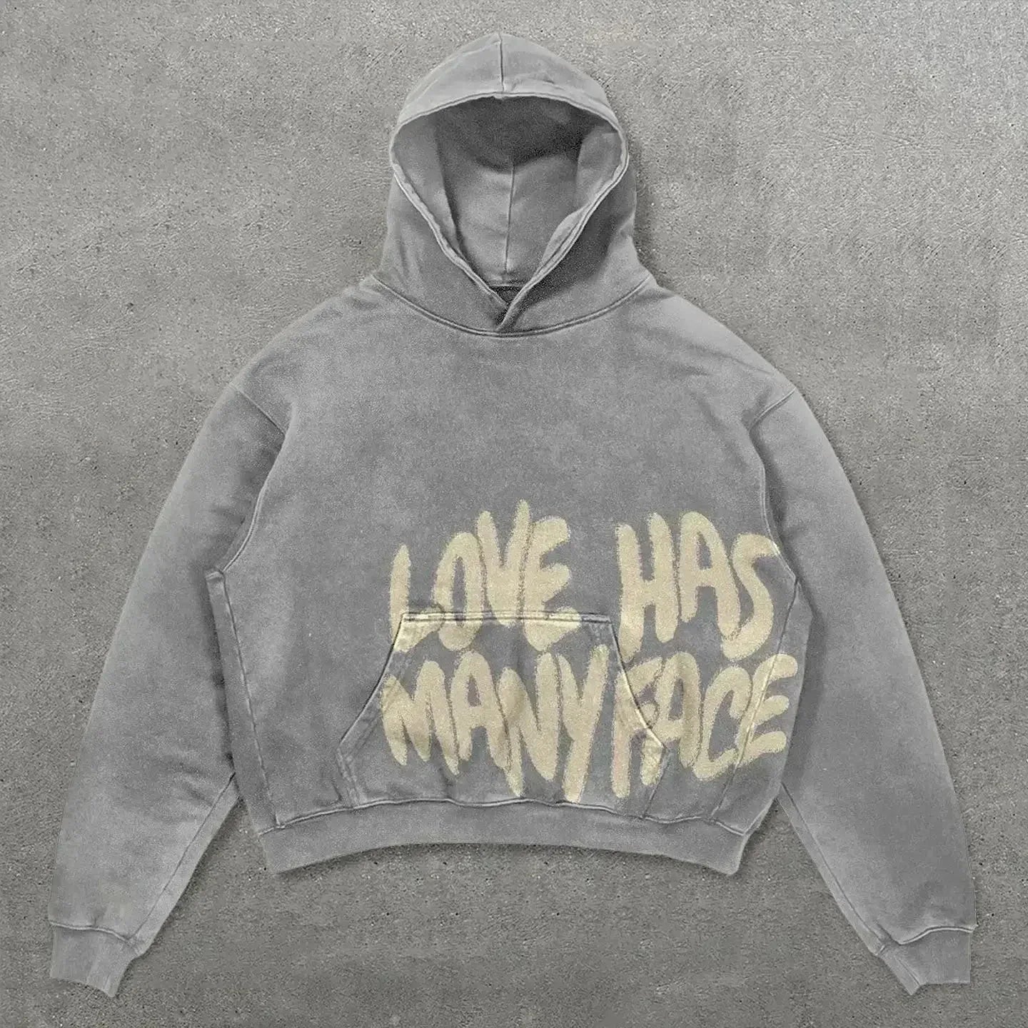 Hoodie Statement “BLANK” – Sweat Oversize Unisexe avec Dos Imprimé et Détails de Manche